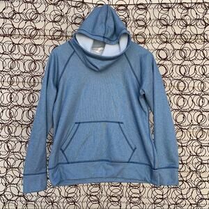 Lucy Stronger Everyday Pullover Hoodie gray blue SMALL